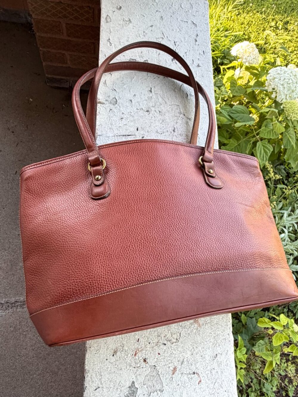 COACH Vintage Sheridan Wendell Large Domed British Tan Brief Shoulder Bag Rare - Picture 3 of 14